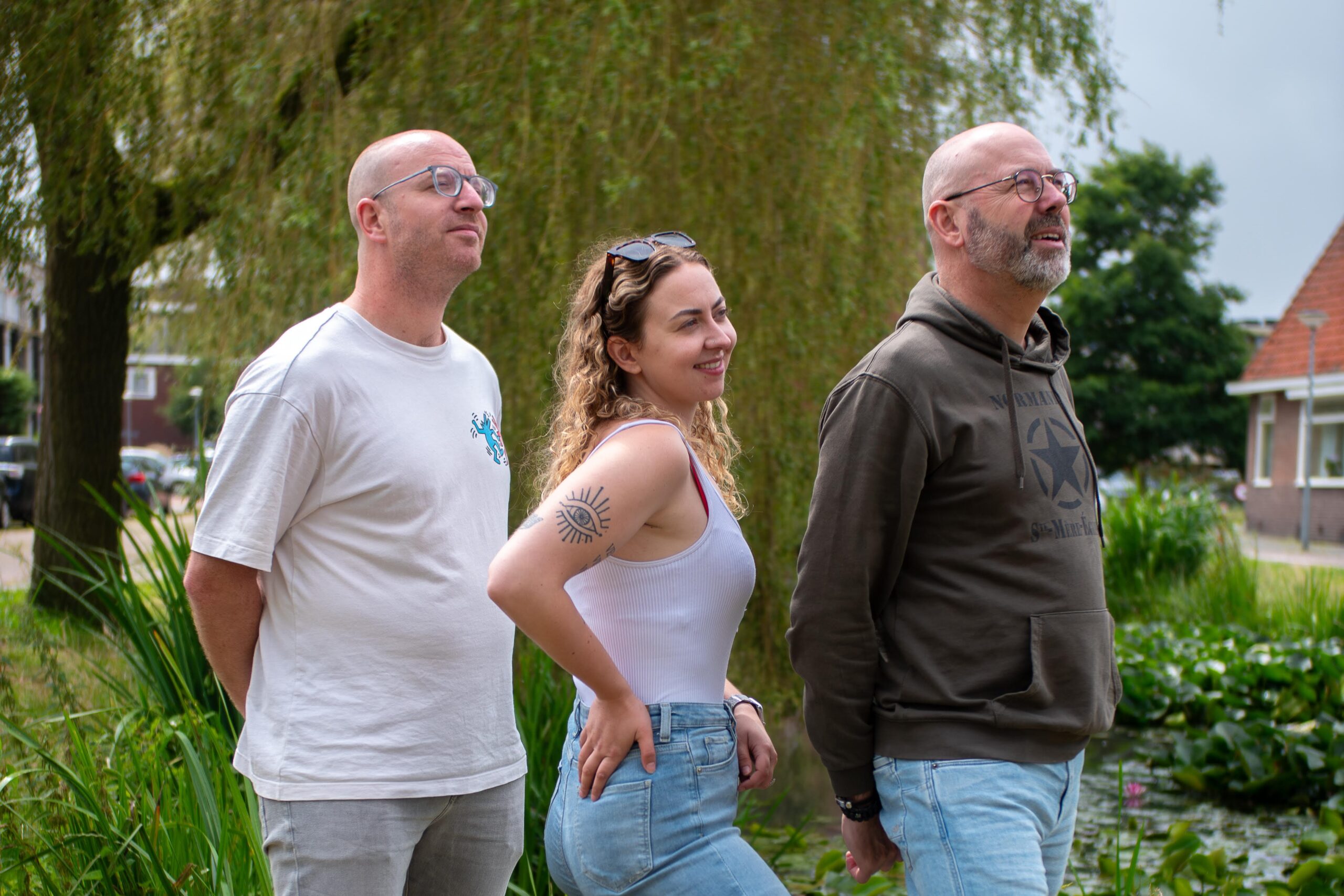 MattheusPodium met Ruud Luttikhuizen, Ruud Kleiss en Carmen Jansen